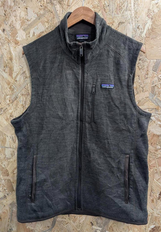 Patagonia Better Sweater Gilet Fleece Large Men Brown Full Zip Bodywarmer Vest