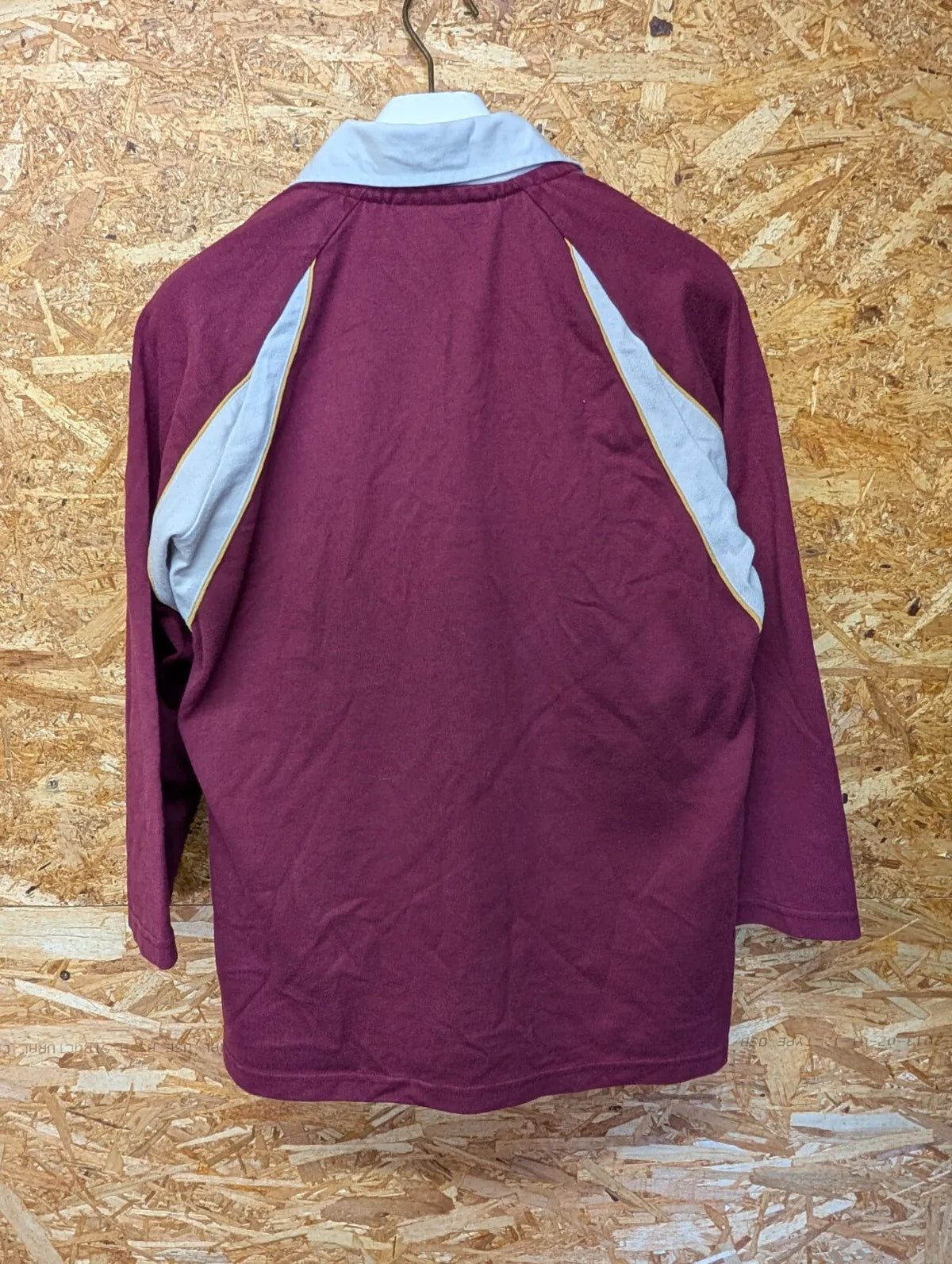 Queensland Maroons Home 2003 Rugby To Womens 14 State of Origin L/S Button CCC