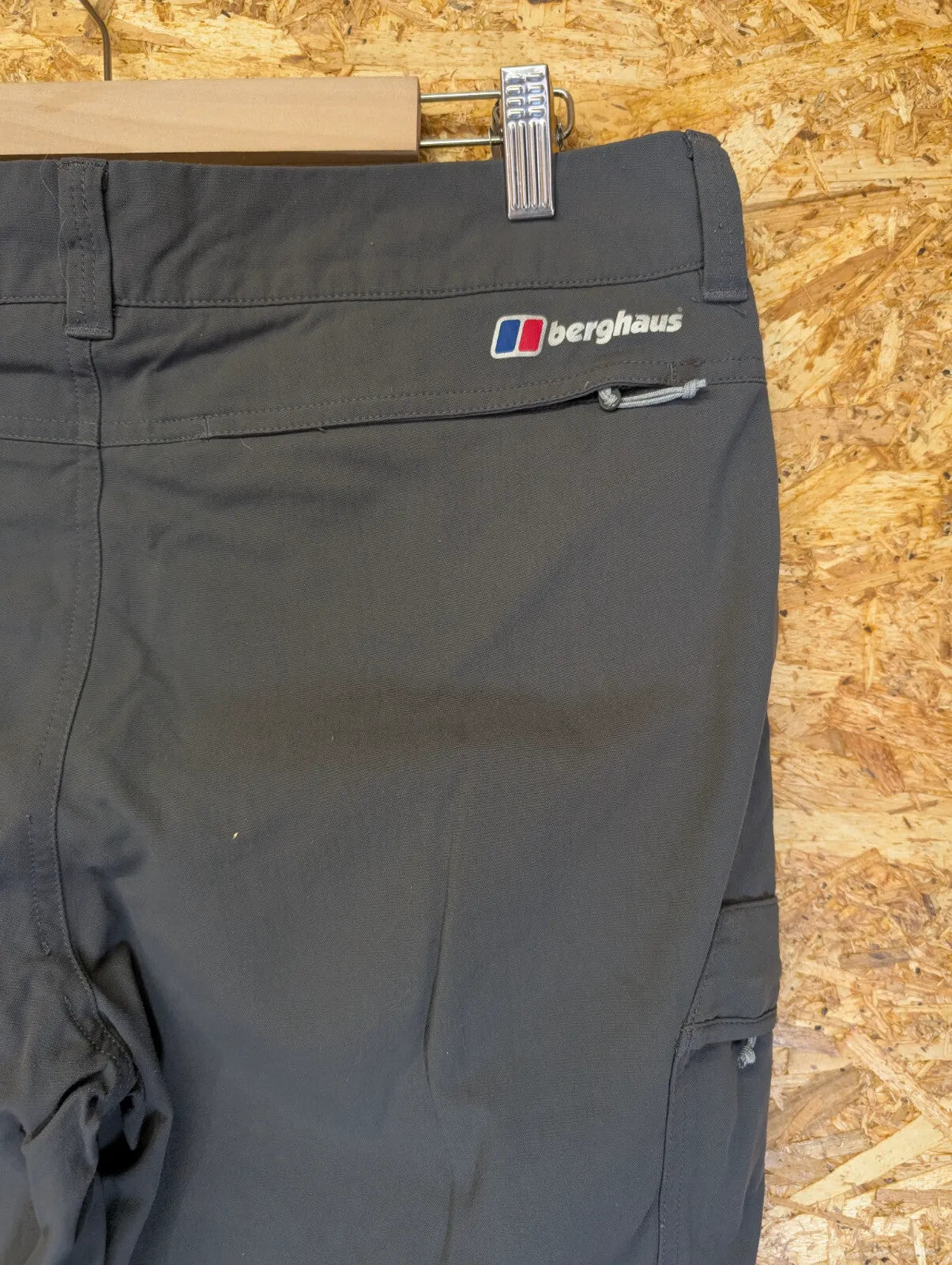 Berghaus Navigator 2.0 Cargo Trousers Mens W34 L32 Charcoal Zip Cargo Outdoor