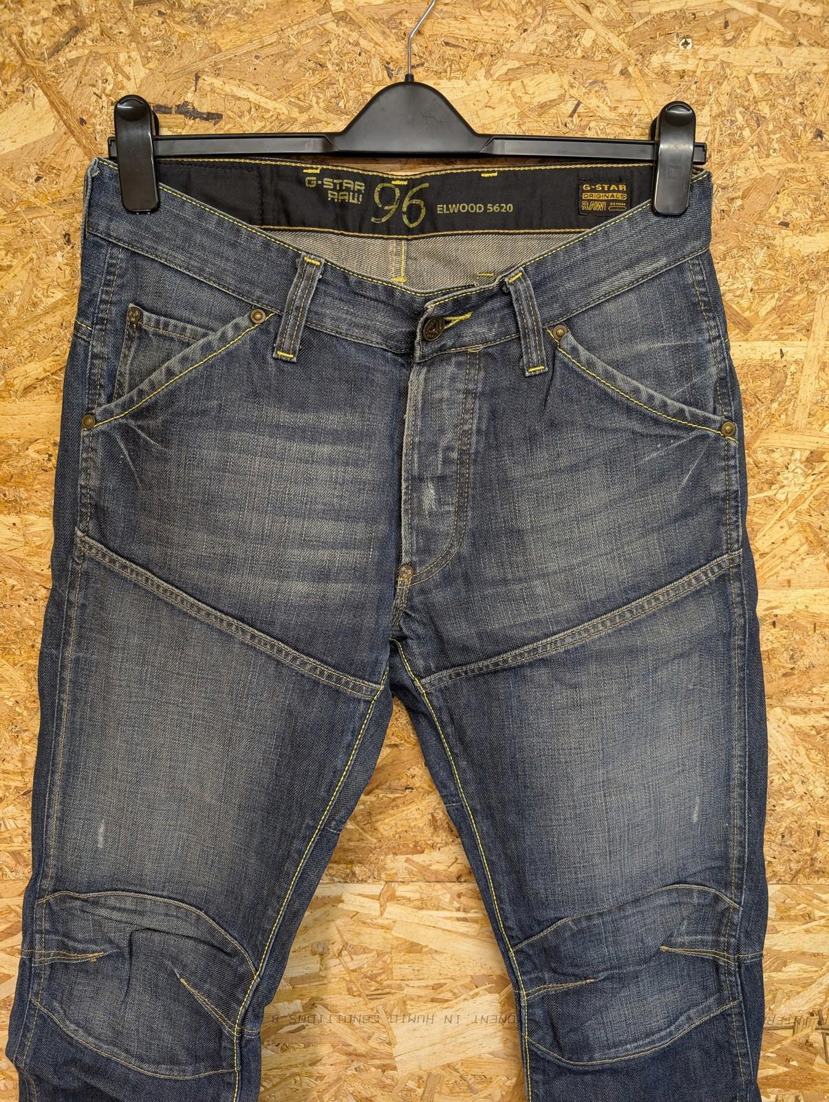 G-Star Raw Elwood Jeans Mens W32 L32 Vintage Y2K Tapered Denim Blue 5620 Utility