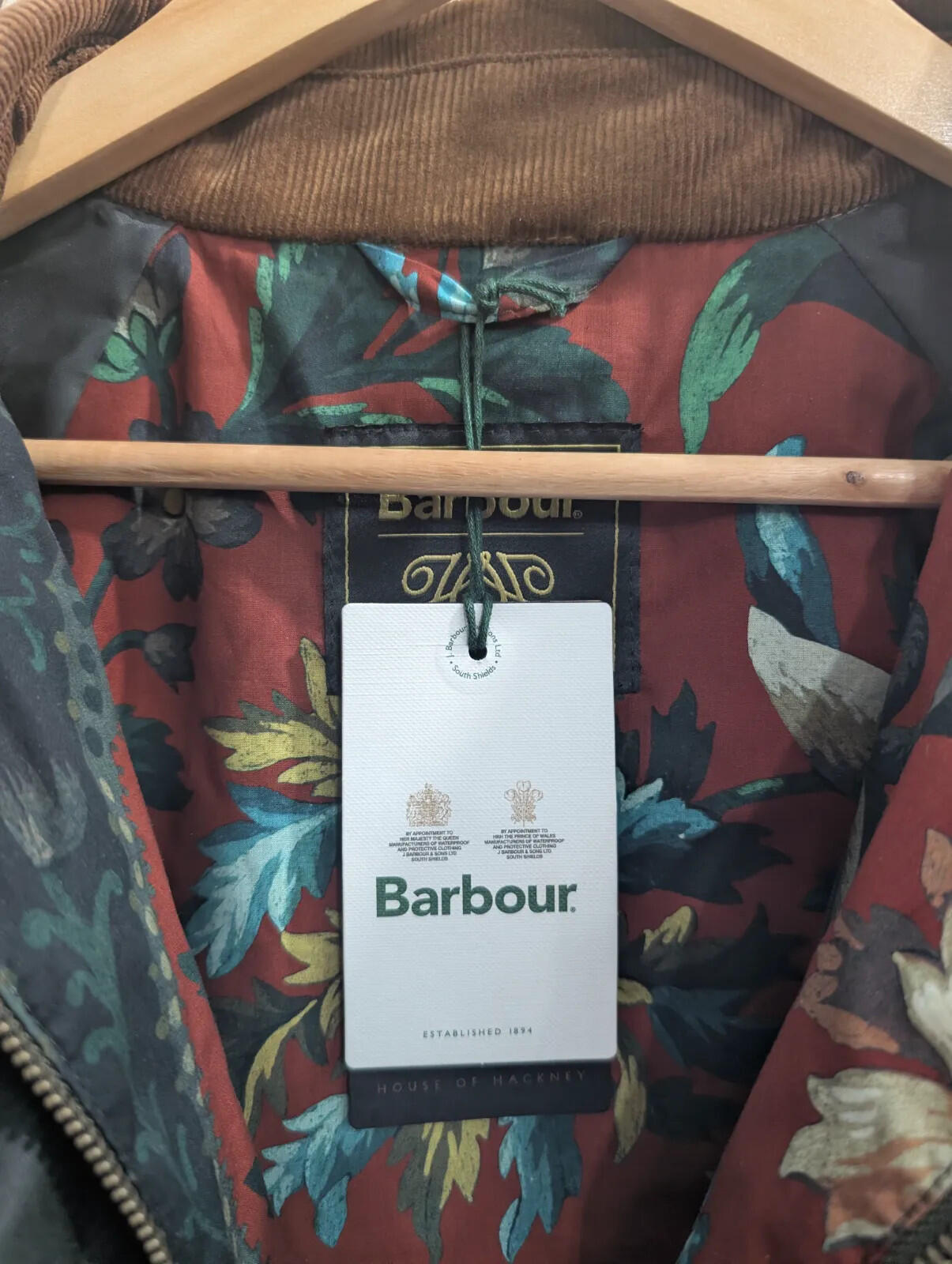 Barbour Mabley Wax Jacket Women UK 16 Green House Of Hackney Waxed Cotton Ltd Ed