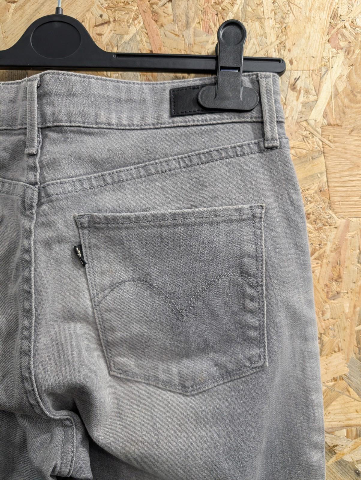 Levis Demi Curve Jeans Size 10 W29 L30 Women Grey Stretch Black Tab Zip Fly