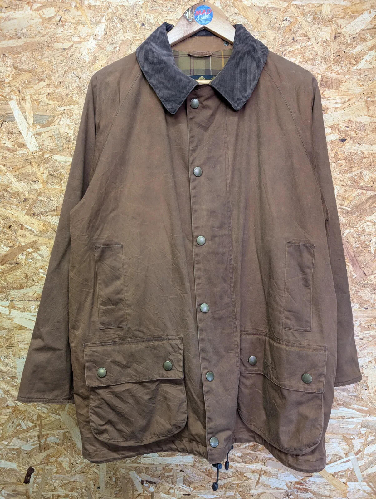 Barbour Beaufort Jacket Mens Medium Brown Lightweight Waterproof Breathable