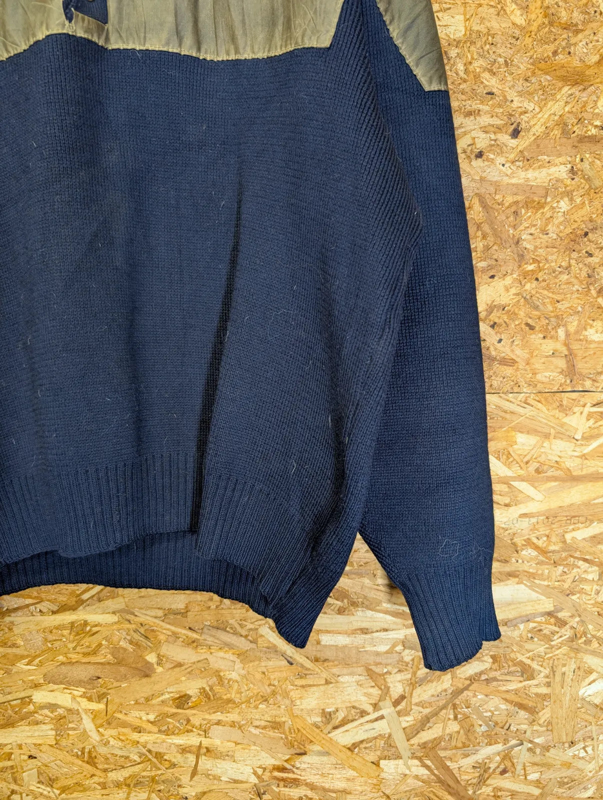 Filson Henley Guide Jumper 2XL Men Navy Blue Wool Tin Cloth Sweater 711 USA