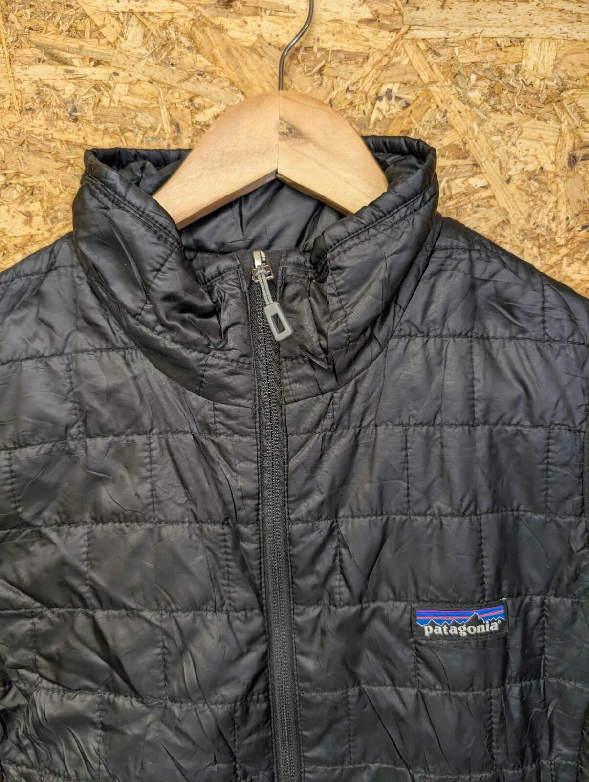 Patagonia Nano Puff Vest Womens Medium Black Gilet Insulated Bodywarmer Jacket