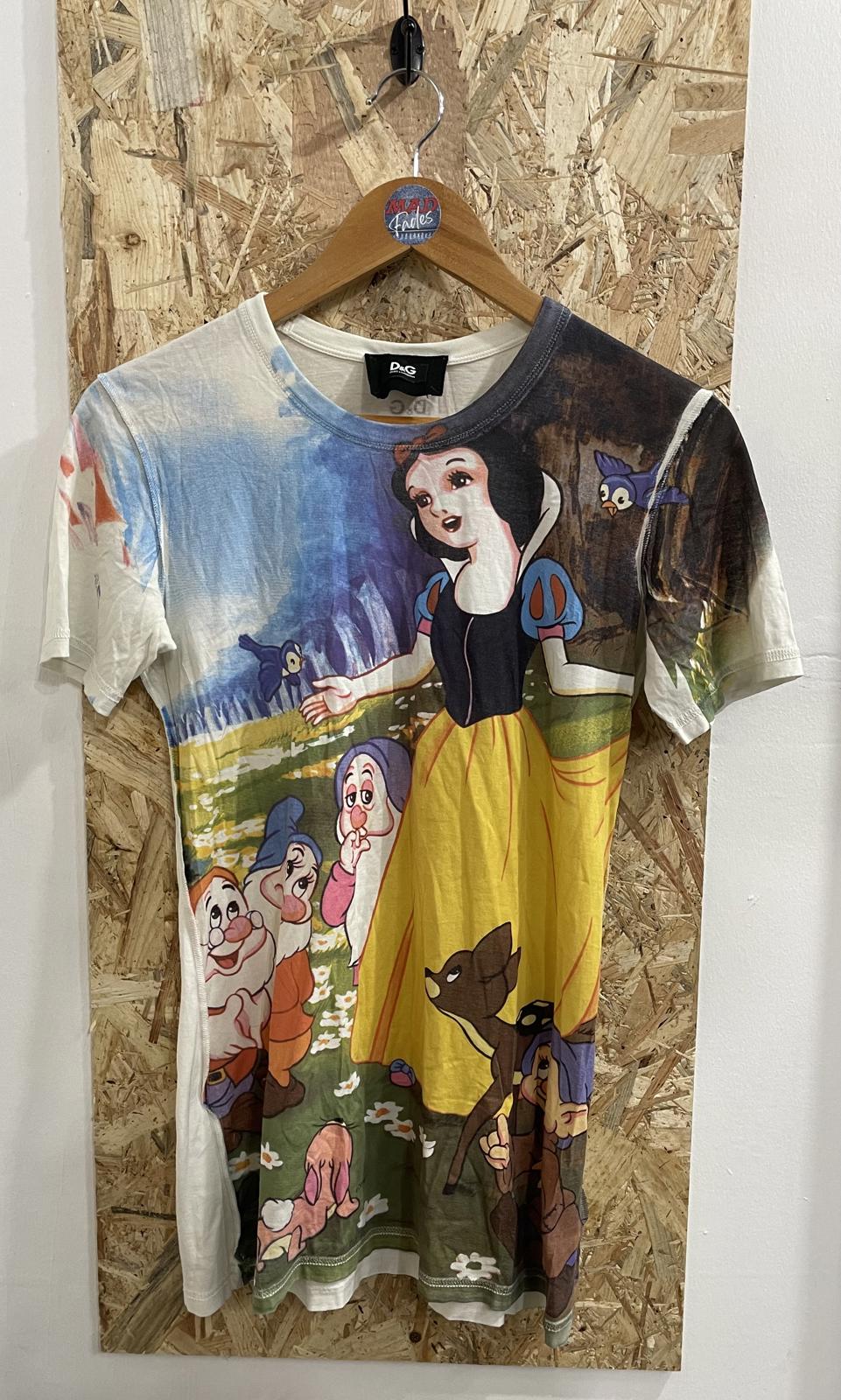 D&G Disney Snow White T-Shirt Size 10 Dolce Gabbana Made In Italy