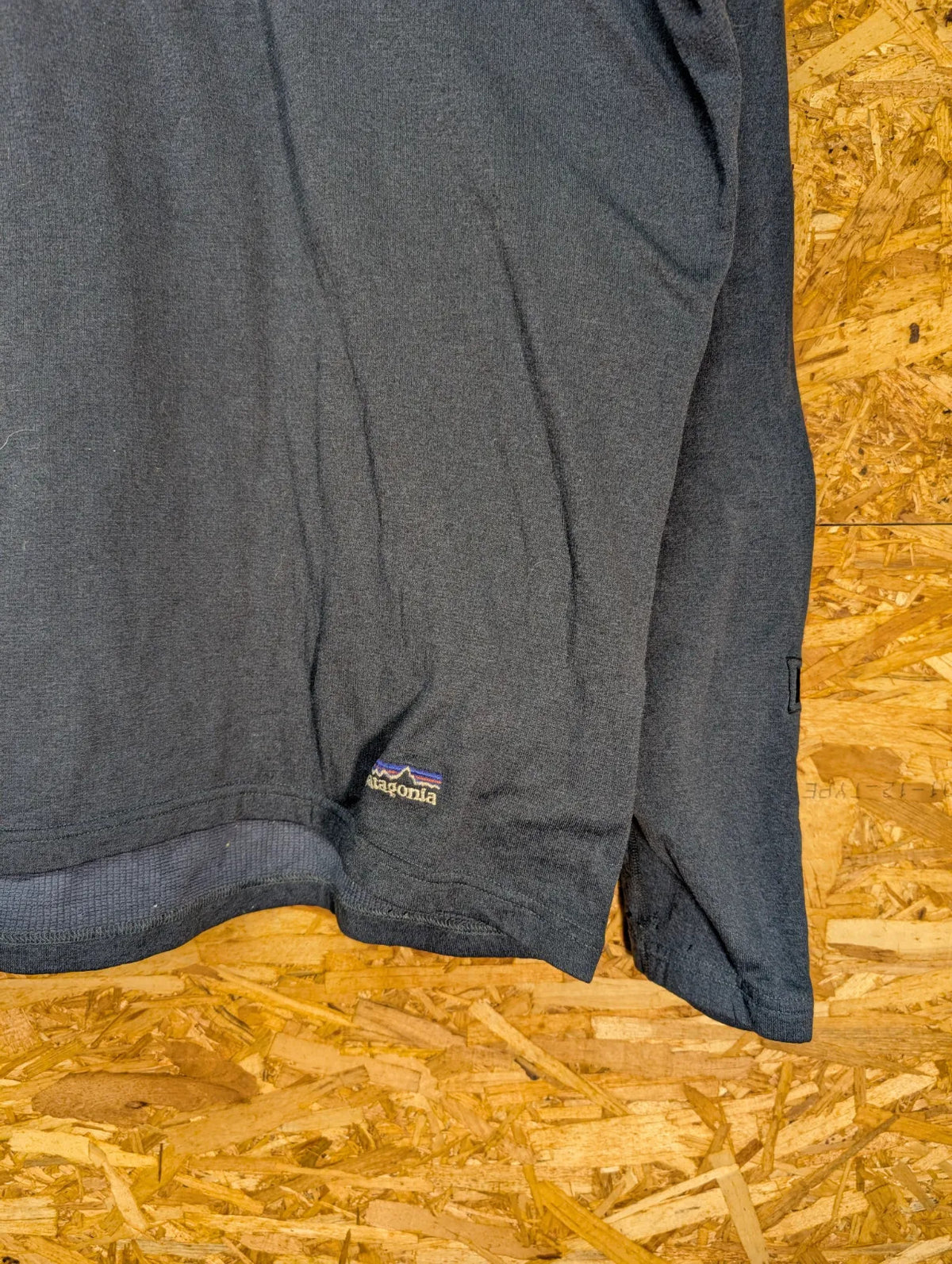 Patagonia 1/4 Zip Lightweight Fleece Mens Medium Navy Blue USA Made Vintage 90s