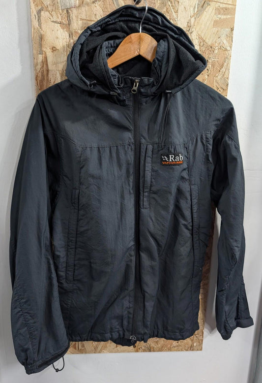 Rab Vapour-Rise Trail Jacket Small Men Fleece Lined Waterproof Outdoor Black