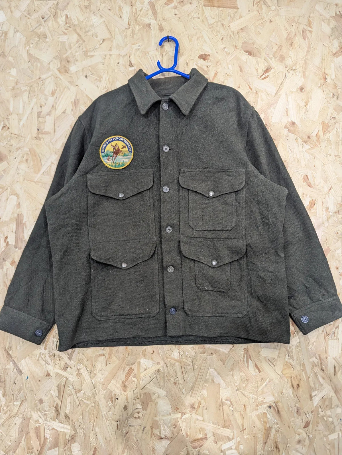 Filson Mackinaw Wool Cruiser Jacket Mens XXL 46 Forest Green Wool USA Made