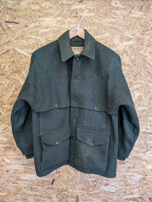 Filson Double Mackinaw Size Medium 40 Wool Jacket Forest Green Made USA Lot 83