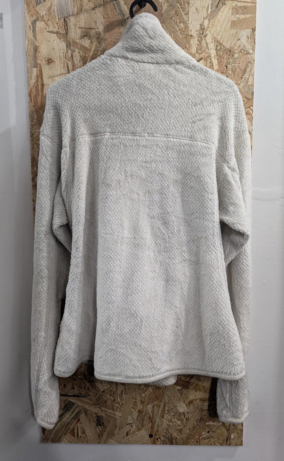 Patagonia Re-Tool Fleece Medium Women Pullover Jumper 1/4 Ivory White Snap Gorp