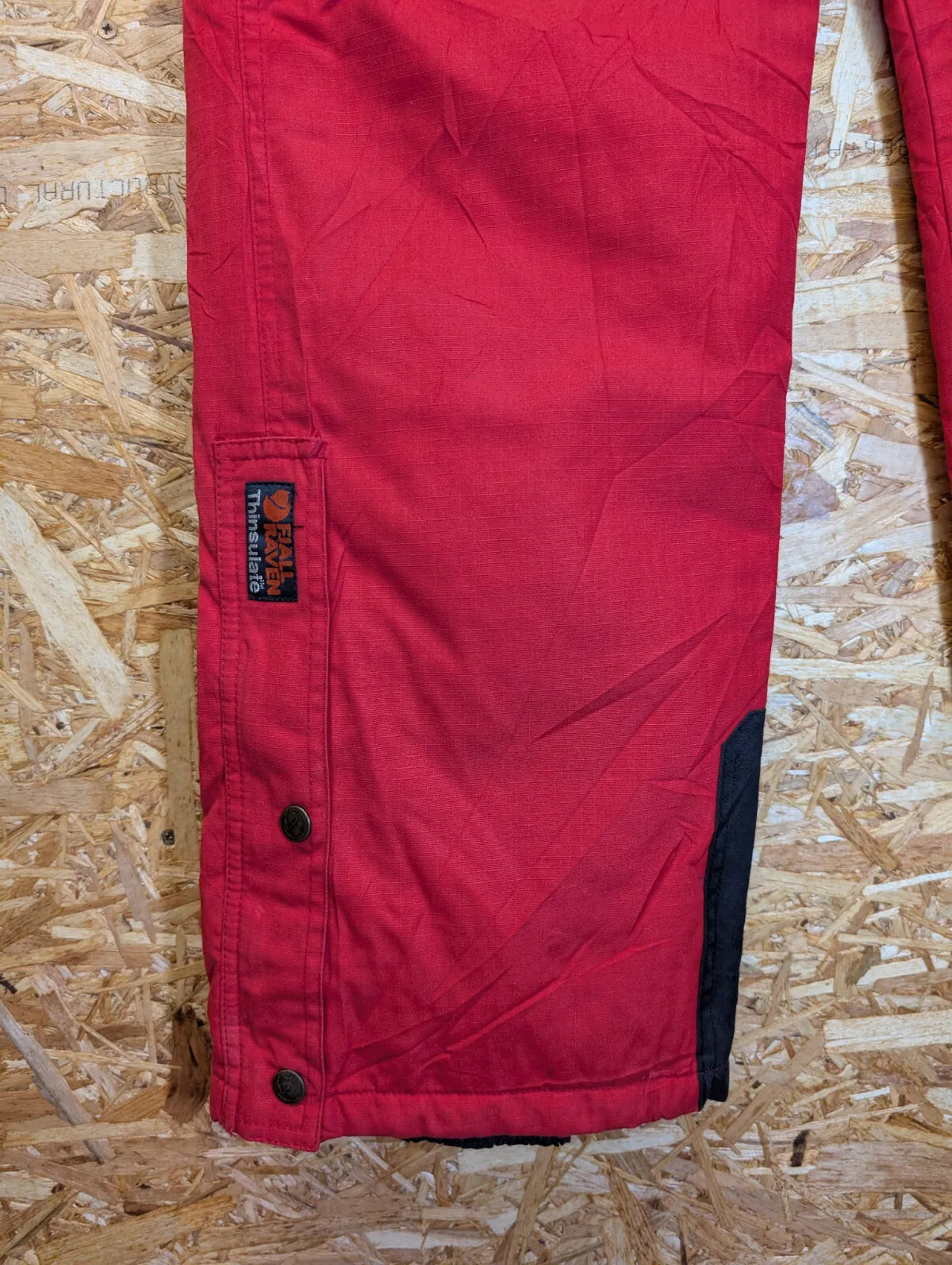 Fjallraven Insulated Trousers Mens W32 L30 Red Cotton Ski Snowboard Ripstop