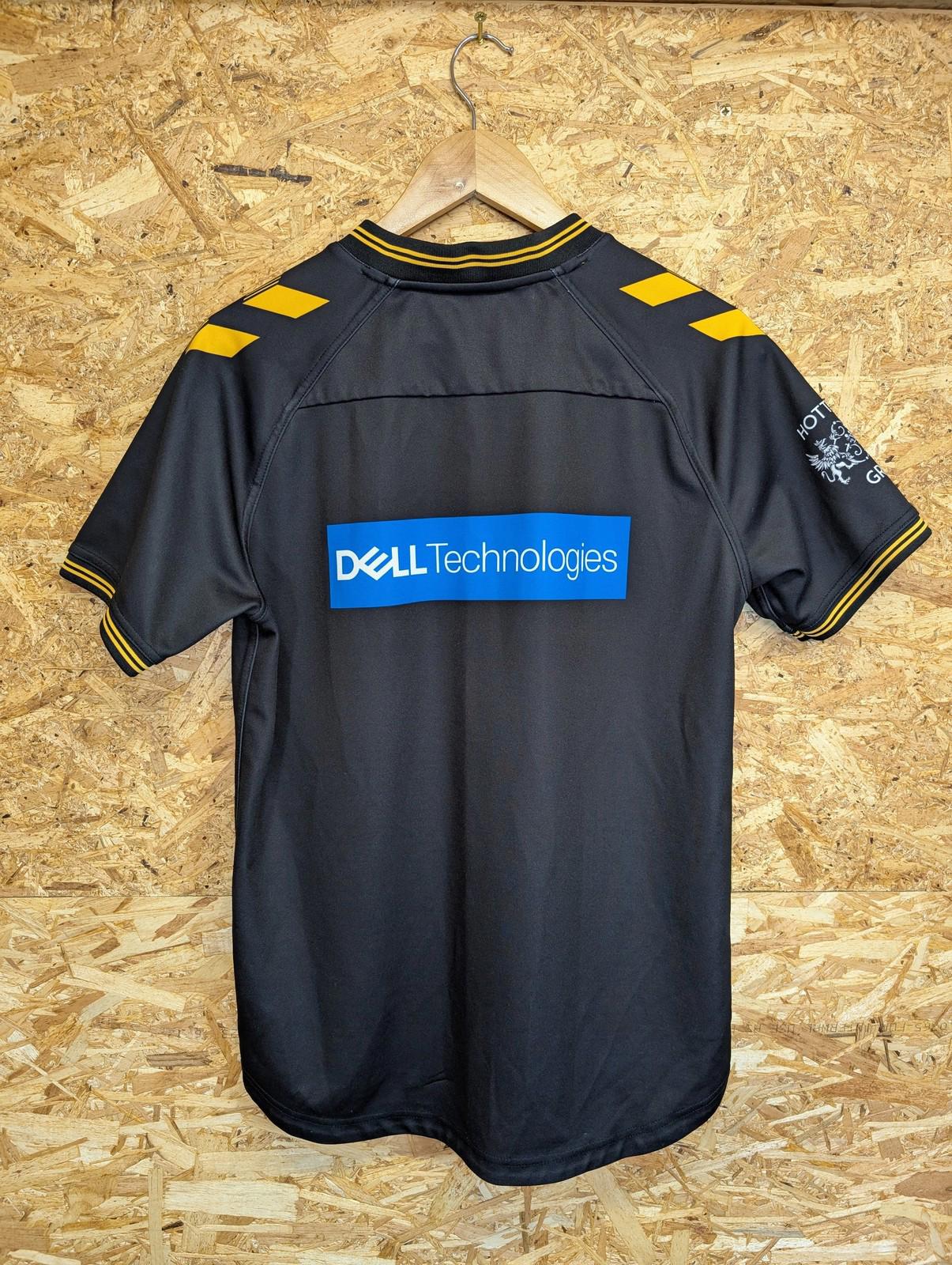 London Wasps Rugby Shirt Medium Men 2021-22 Short Sleeve Hummel Vodafone Black