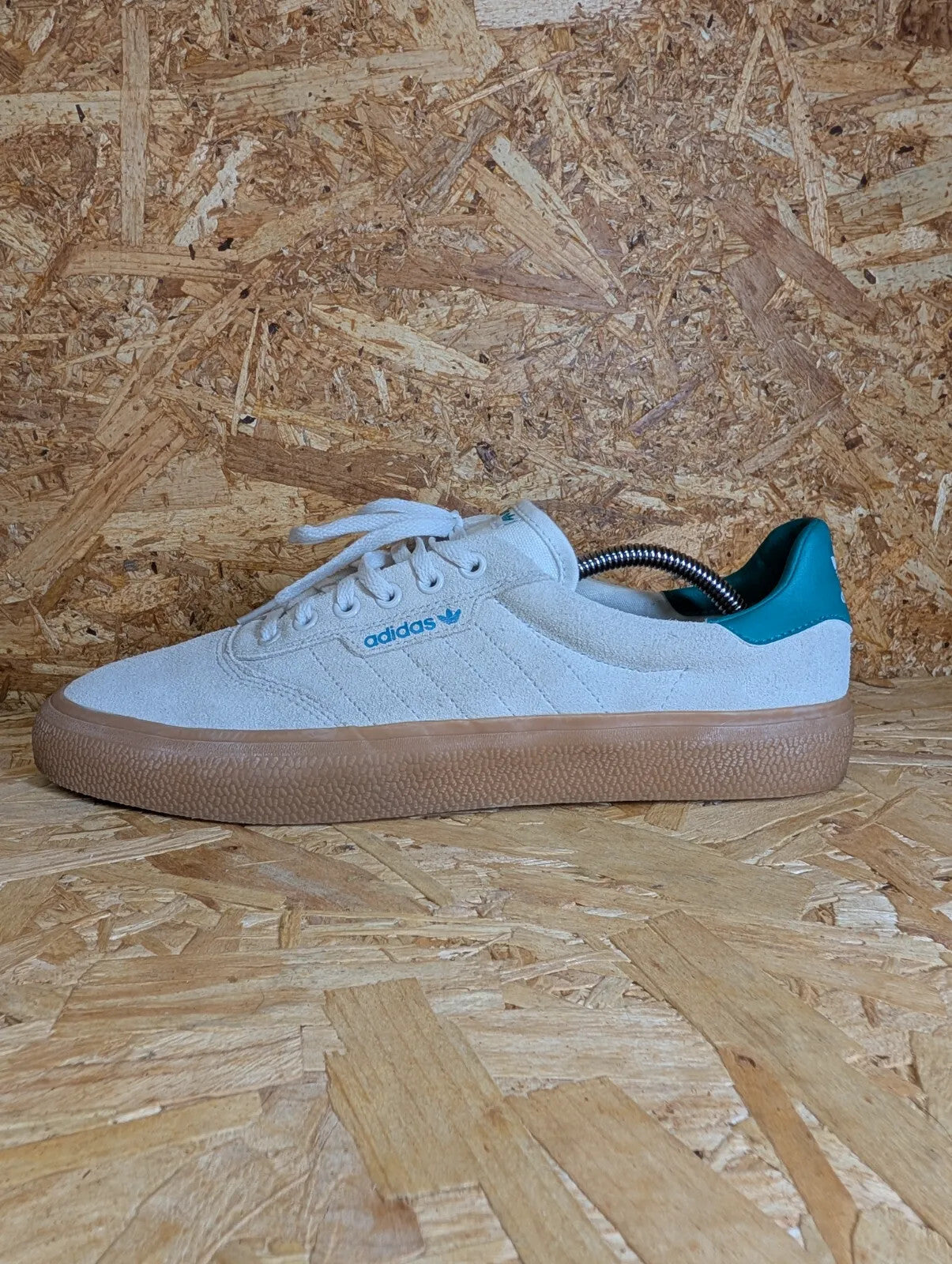 Adidas Skate Shoes Mens UK10.5 Grey Suede Gum Sole Lace Leather SB Low Tops