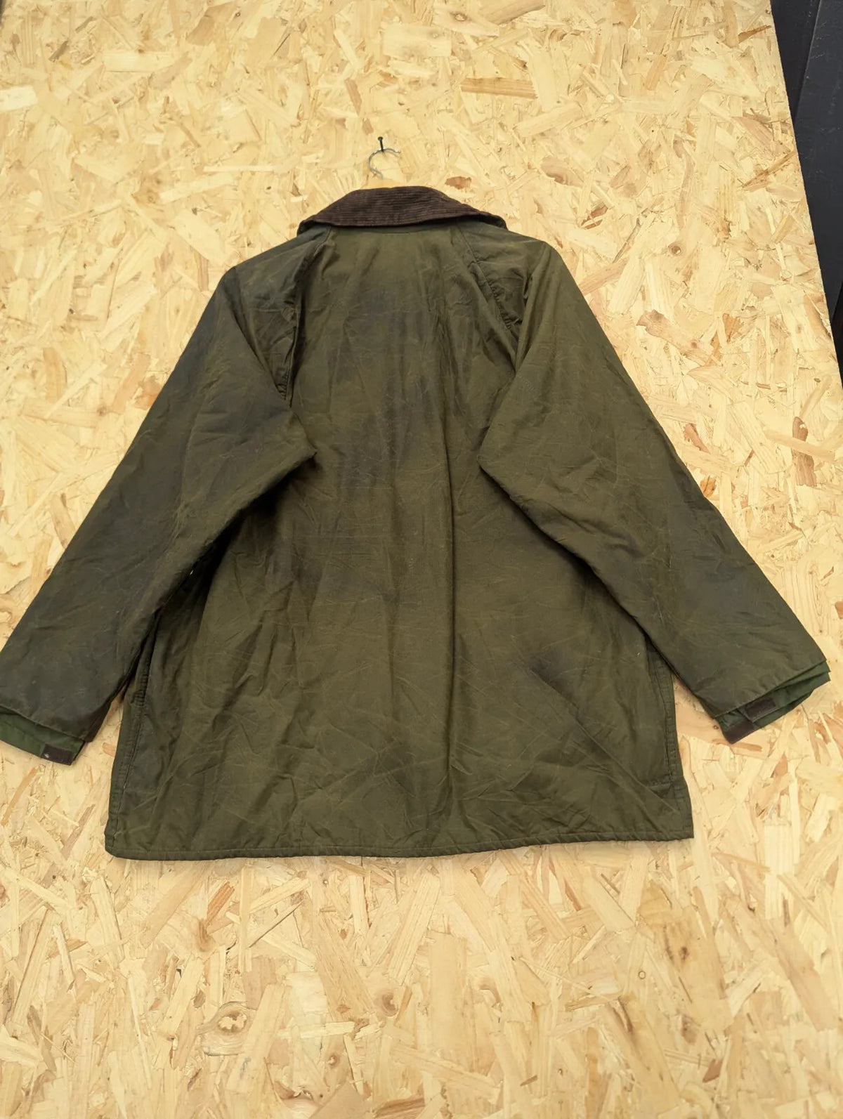 Vintage Barbour Beaufort Wax Jacket Men Medium C40 A150 Sage Green Tartan Lined