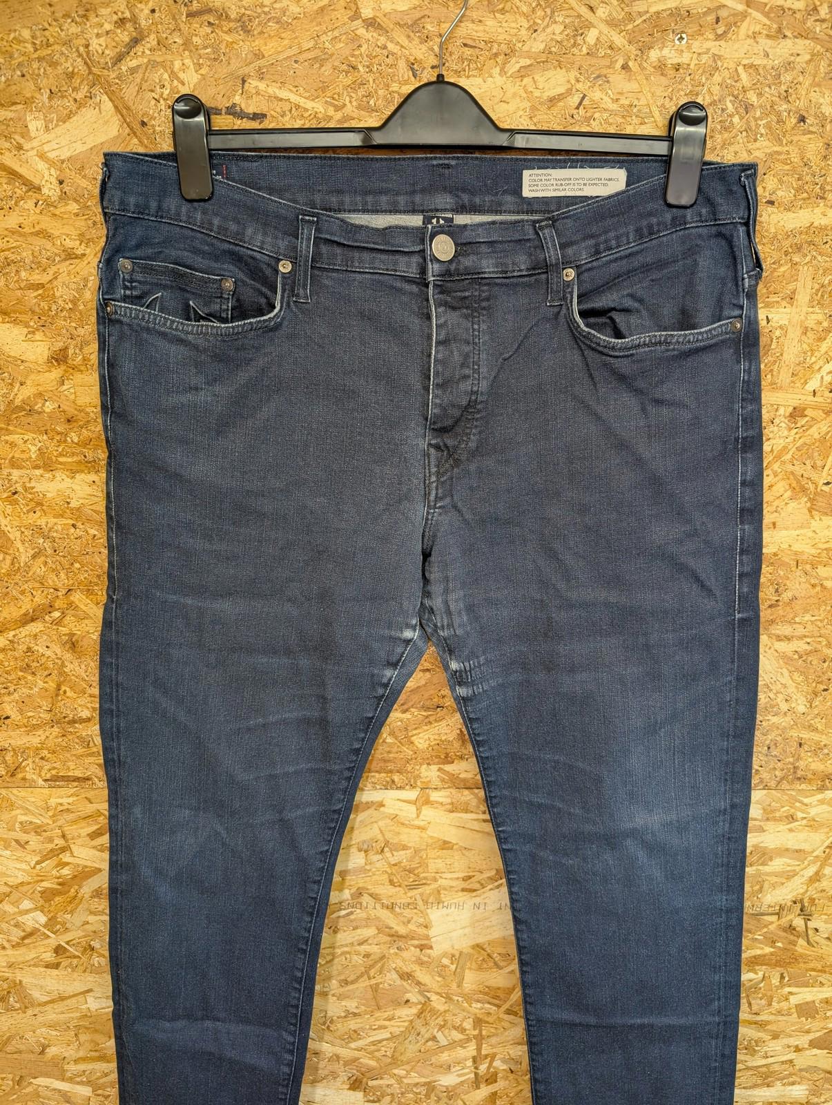 True Religion Rocco Jeans Mens W38 L33 Stretch Slim Skinny Navy Blue Denim