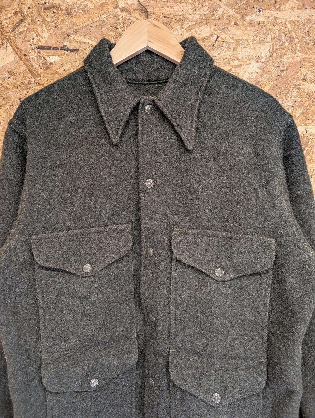 Filson Mackinaw Wool Cruiser Jacket Medium Men Vintage Forest Green Made USA