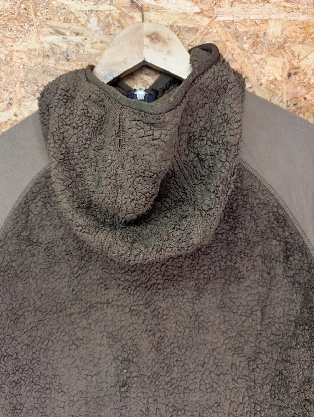 Patagonia Los Lobos Fleece Jacket Mens Medium Brown Polartec Hooded Retro-X