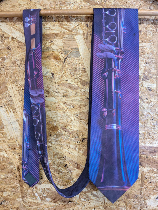 Ralph Marlin Clarinet Tie 58" 152cm 90s Vintage 1994 Made In USA