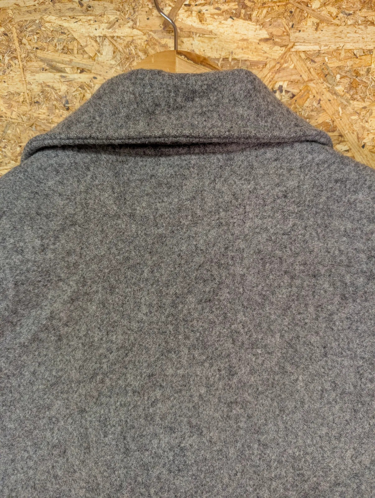Filson Western Vest Mens Large Heather Grey Mackinaw Wool USA Made Collared