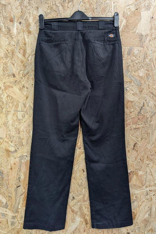 Dickies 874 Skate Chino Pants W30 L32 Black Trousers Baggies Skate Zip Relaxed