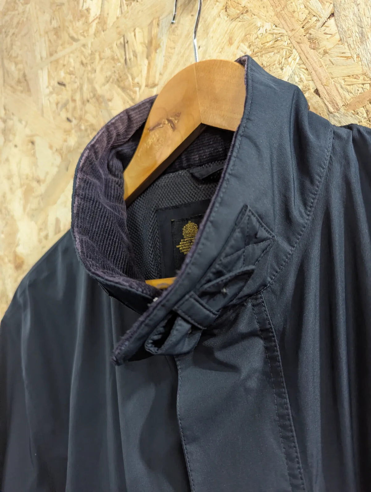 Barbour Severn Rain Jacket Mens Large Navy Blue Waterproof Breathable Anorak