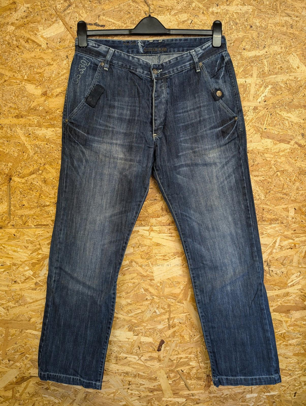 G-Star Radar Low Loose Jeans W34 L32 Men Straight Leg Denim Blue Italy Made