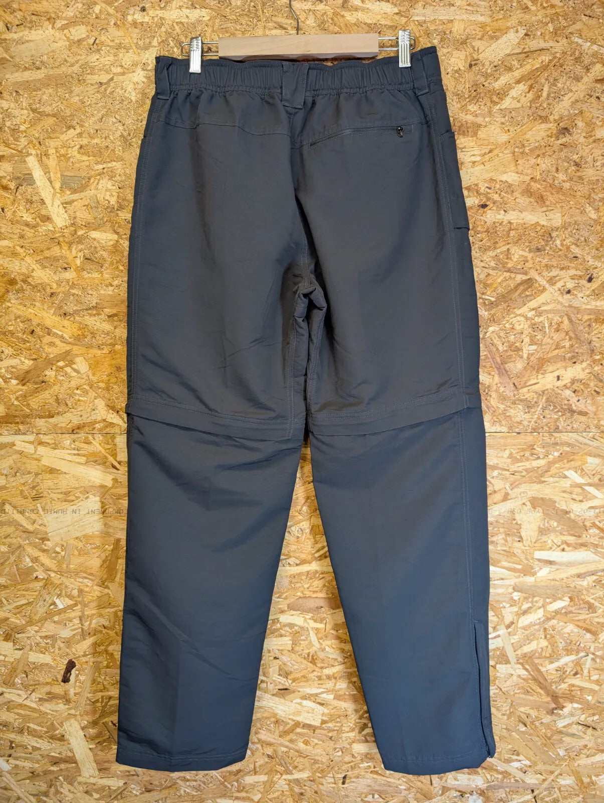 North Face Hiking Trousers Shorts Mens Medium W32 L32 Charcoal Grey Zip Off TNF