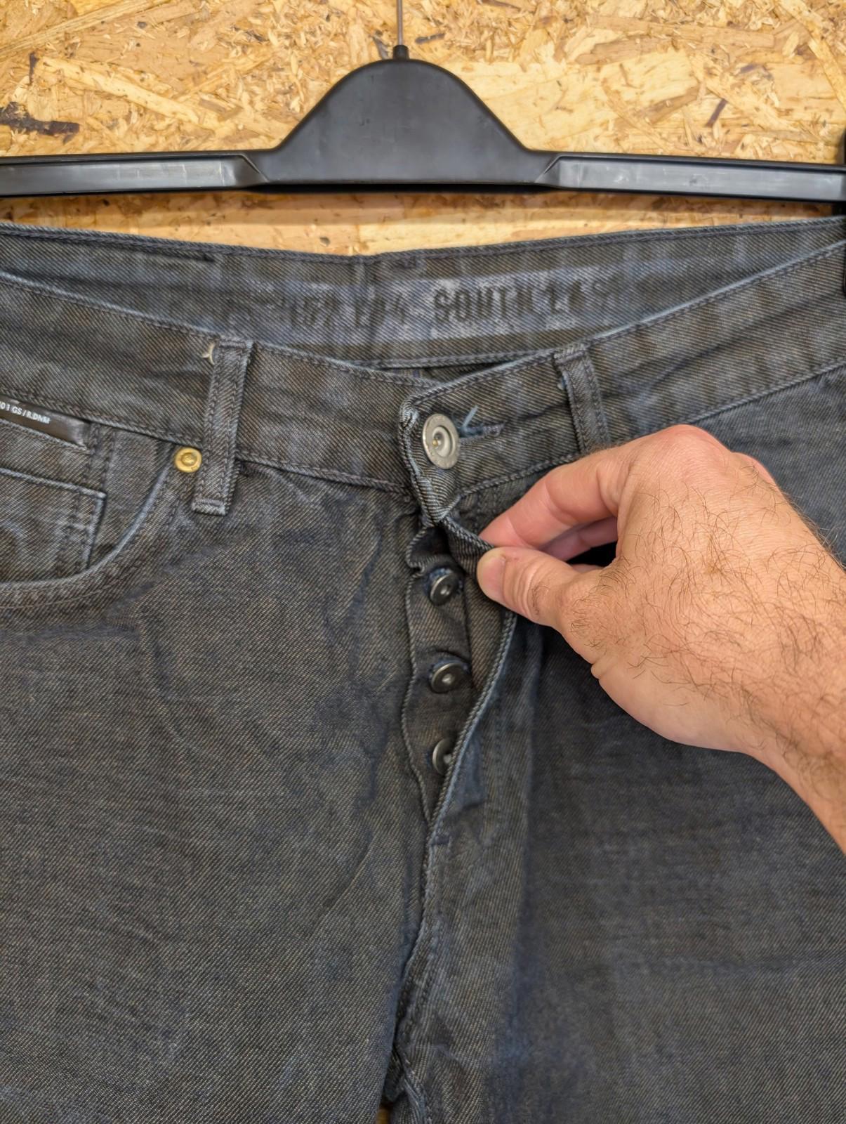 G-Star Raw Jeans W32 L32 Men Straight Fit Italy Black Grey Denim Y2K Vintage