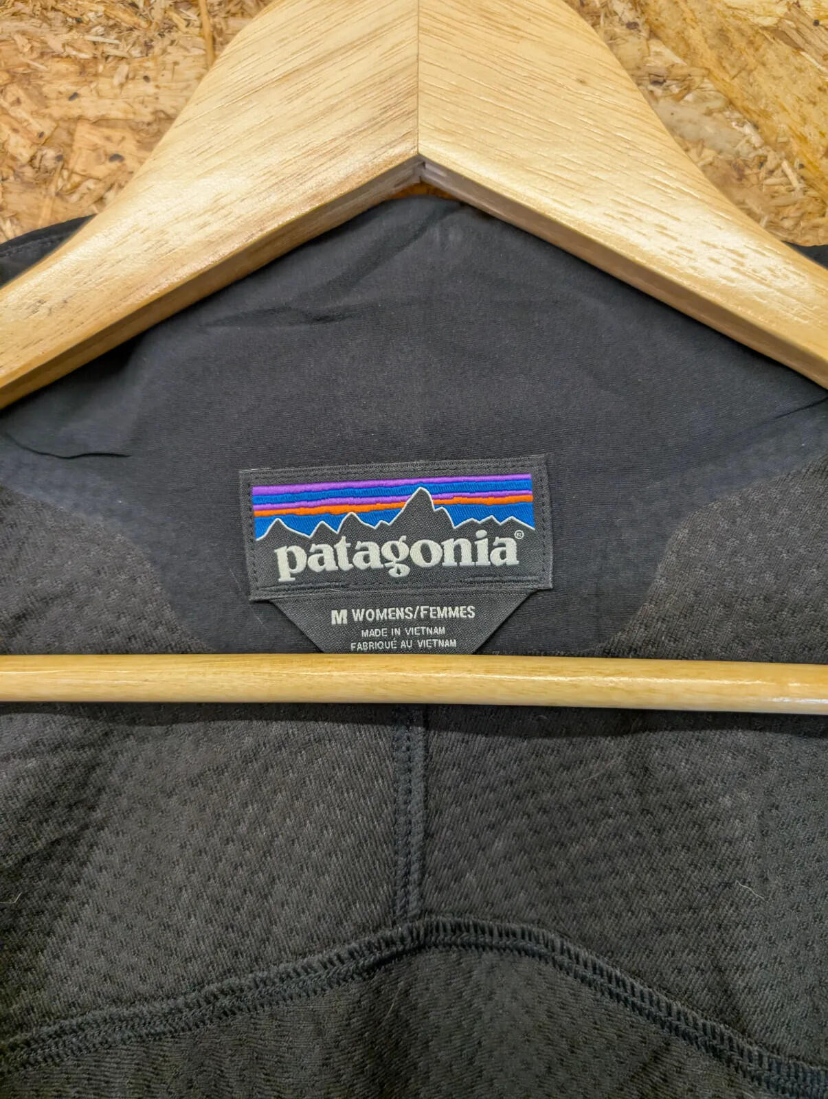 Patagonia Adze Softshell Jacket Women Medium Black Full Zip Stretch Gym Training