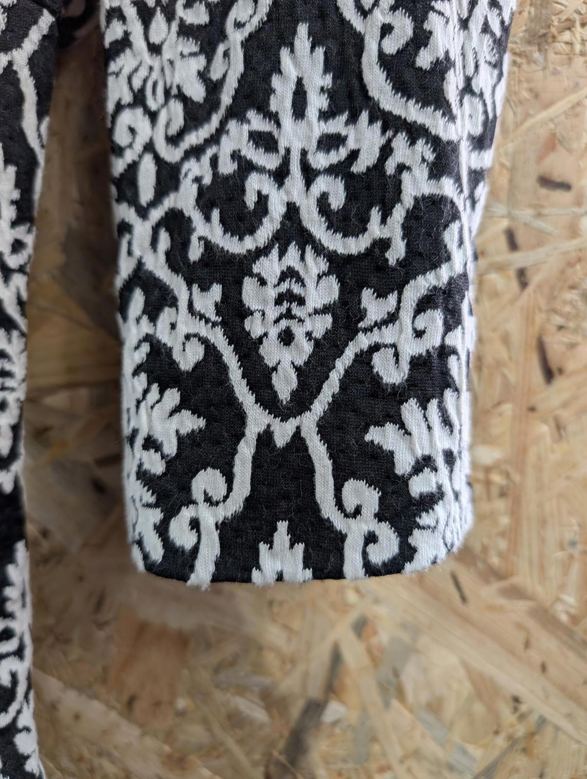 Armani Dress Suit Jacket Combo Size 12 XL Cotton Black White Pattern Skirt Jeans