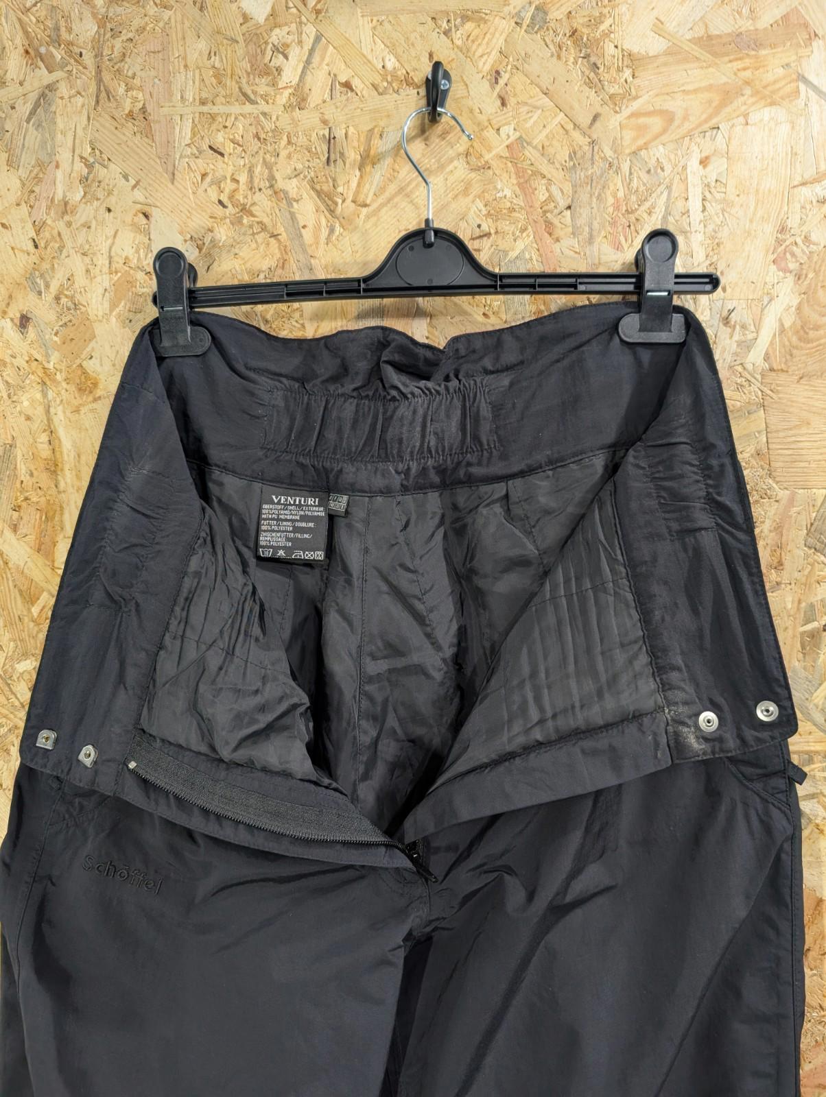 Schöffel Venturi Ski Trousers W32 W34 L30 Black Waterproof Snow Pants Salopettes
