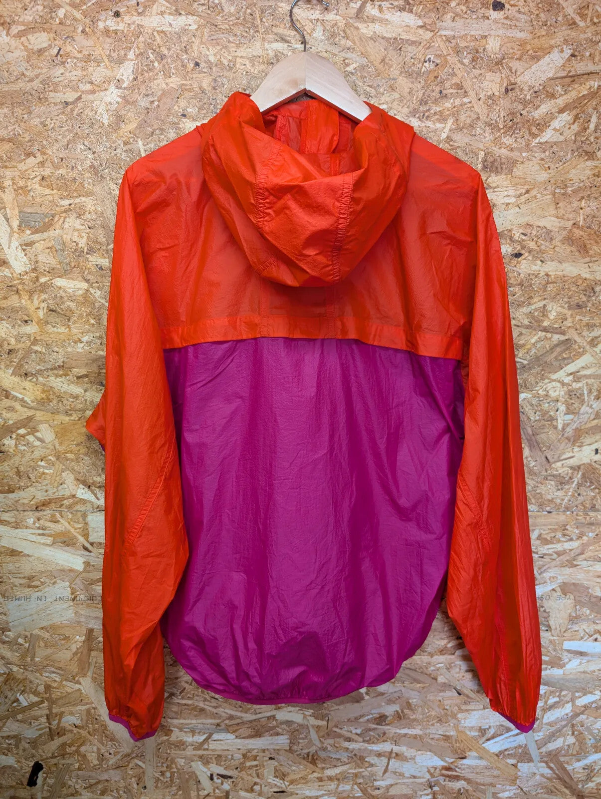 Nike ACG Smock Hood Jacket Men Small Oversized Orange Pink Windbreaker 1/4 Zip