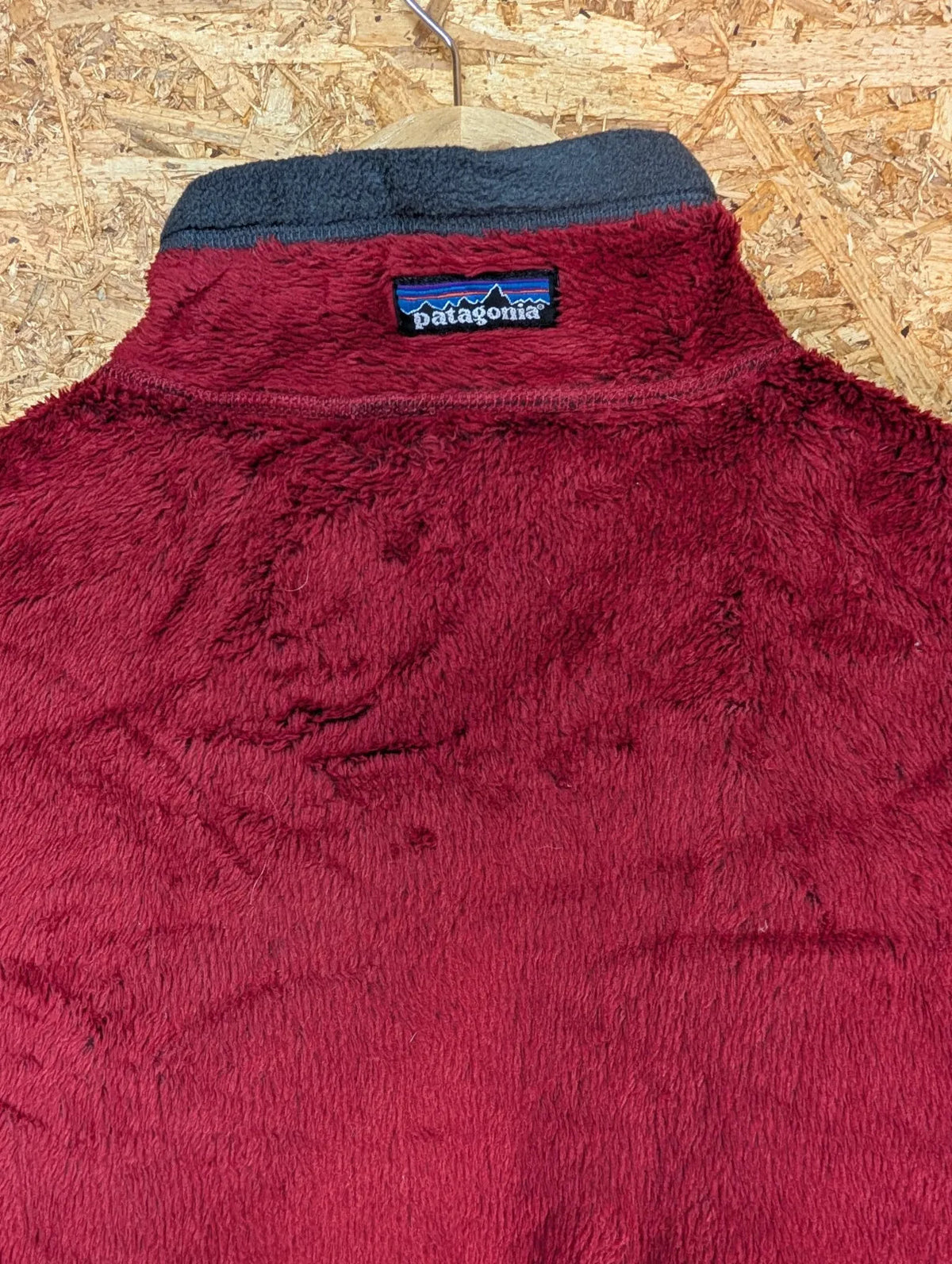Vintage 90s Patagonia R1 Fleece Mens XL Burgundy Red Polartec Logo 1/4 Zip