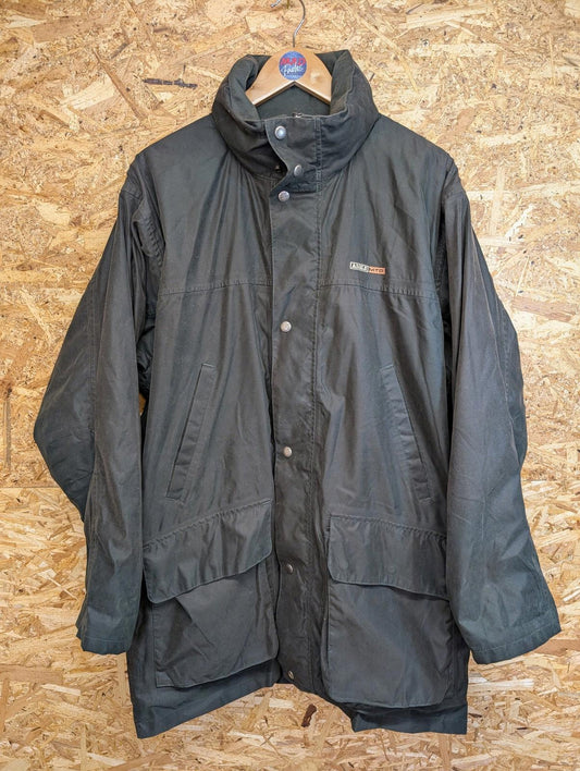 Aigle MTD Jacket Men's Medium Oversize Waterproof Outdoor Coat Dark Green