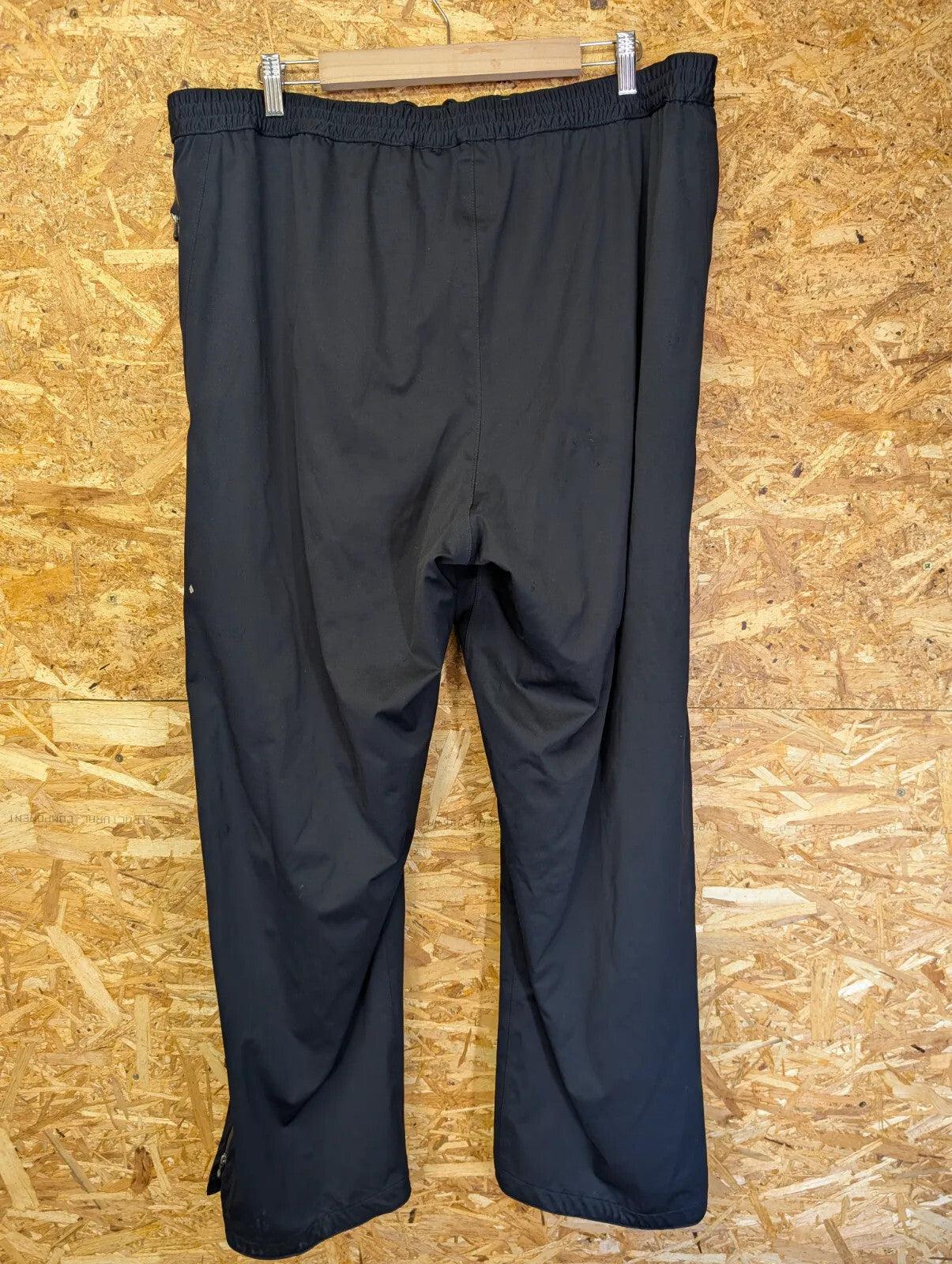 Greg Norman Golf Pants Mens W38 L32 XL Waterproof Black Elastic Stretch Cuff Zip