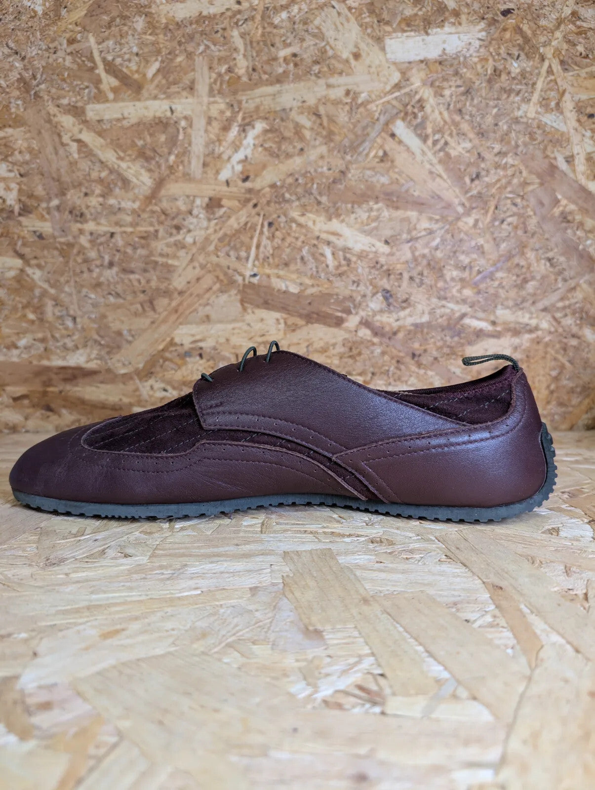 Paul Smith Driving Shoes Burgundy Leather Slip On Lace Stretch Casuals Oi Polloi