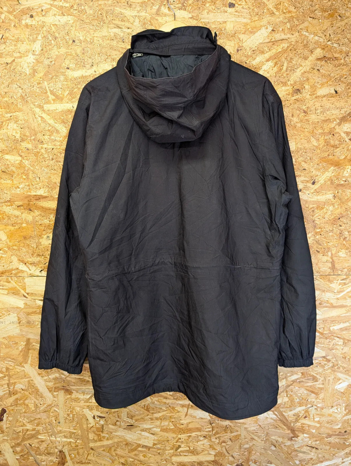 Patagonia H2no Eco Waterproof Jacket Black Mens Small Ripstop Hood Utility Parka