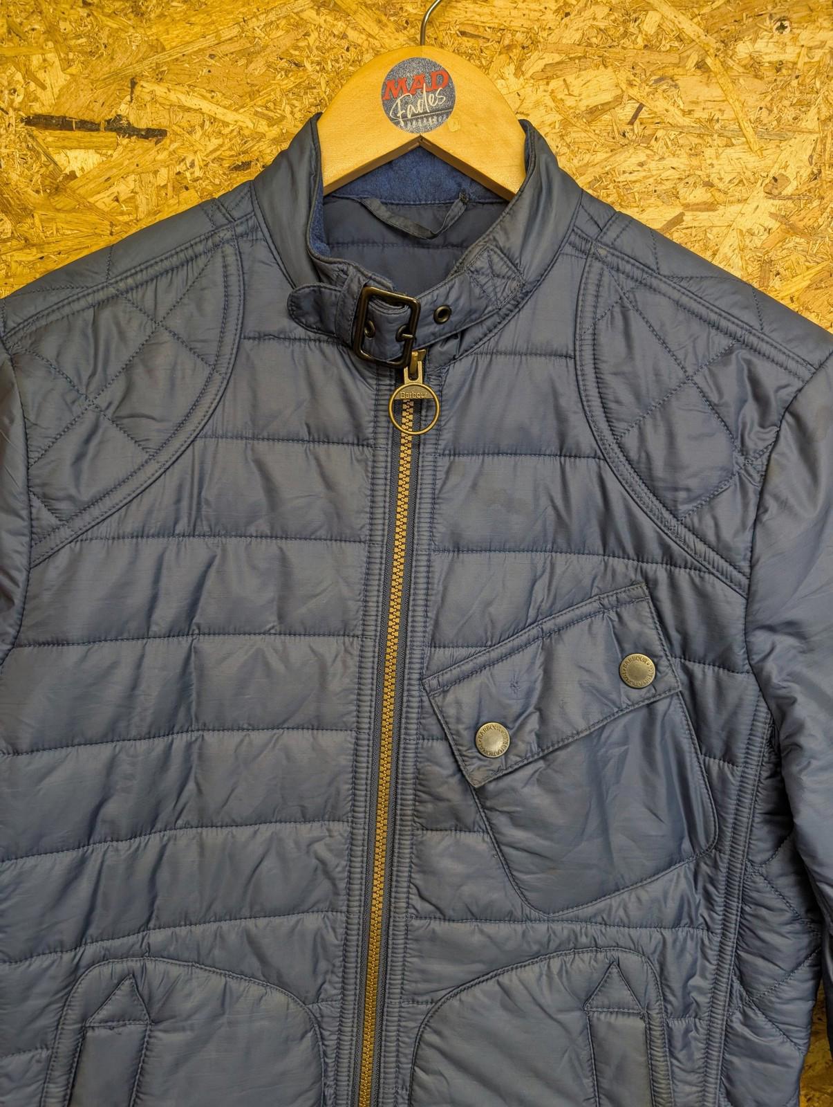 Barbour Quilted Jacket Small Men Padded Lightweight Retail Blue International