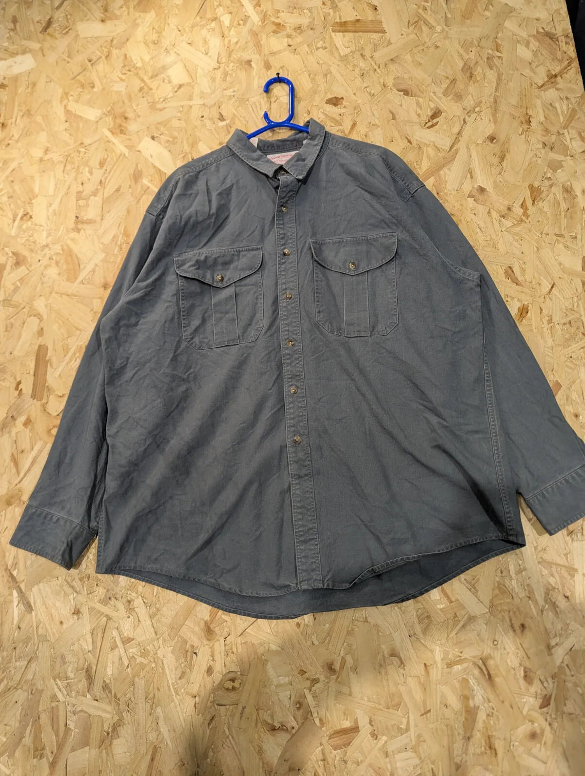 Filson Shelter Cloth Shirt Mens XXL Charcoal Grey Cotton Canvas USA