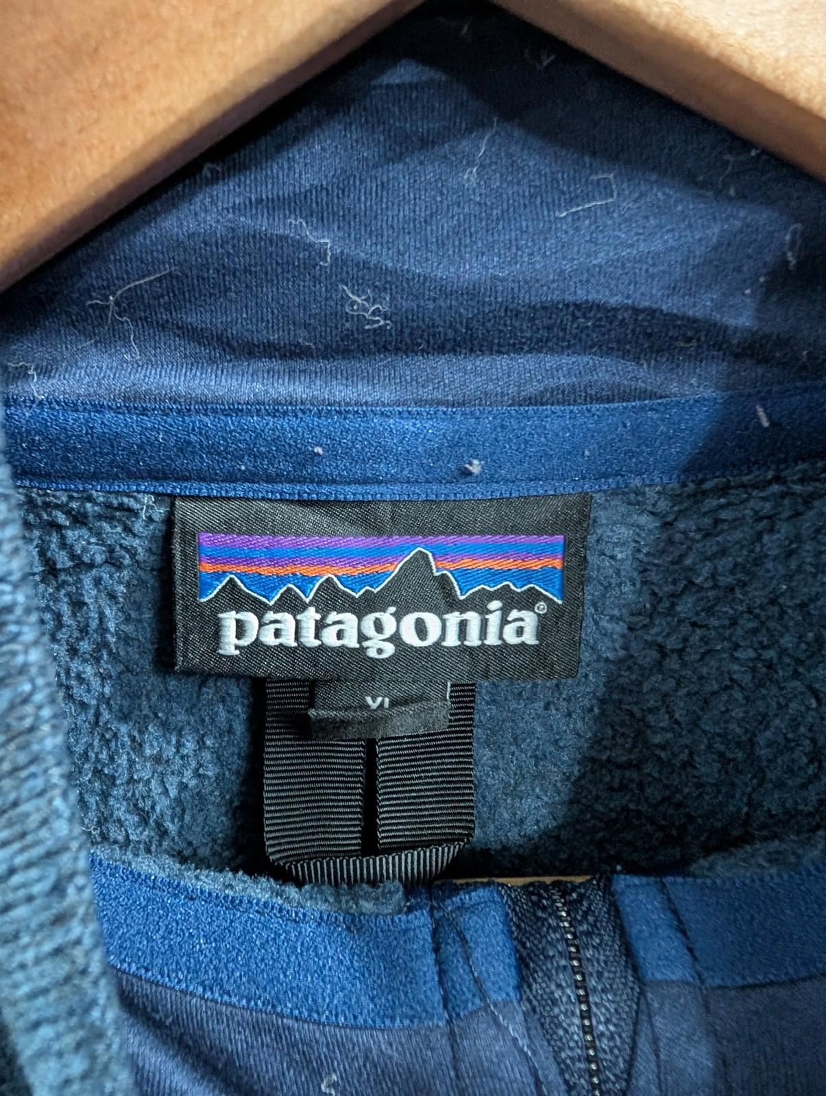 Patagonia Better Sweater Fleece XL Women 1/4 Zip Pullover Navy Blue Snap Hiking