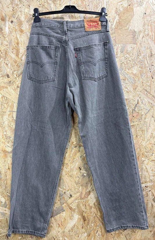 Levis 578 Grey Baggy Jeans W30 L32 Skater Wide Leg Stonewashed Denim Zip Fly