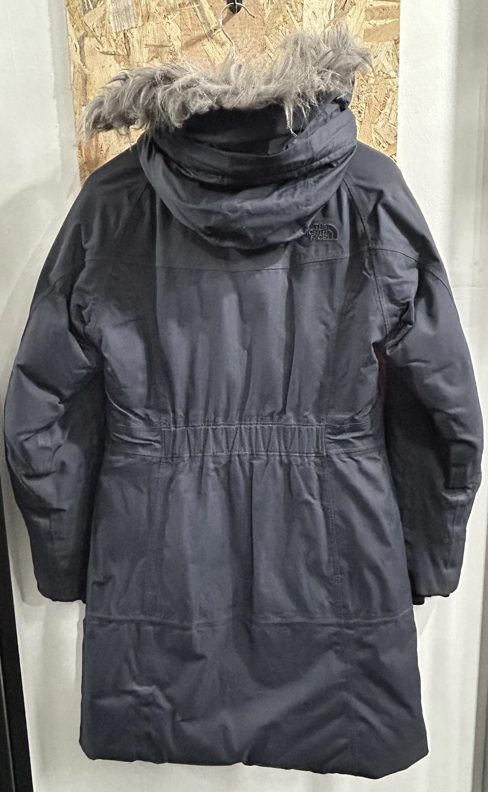 North Face Parka Womens Size Small 8 Midnight Blue Goose Down Puffer Coat TNF
