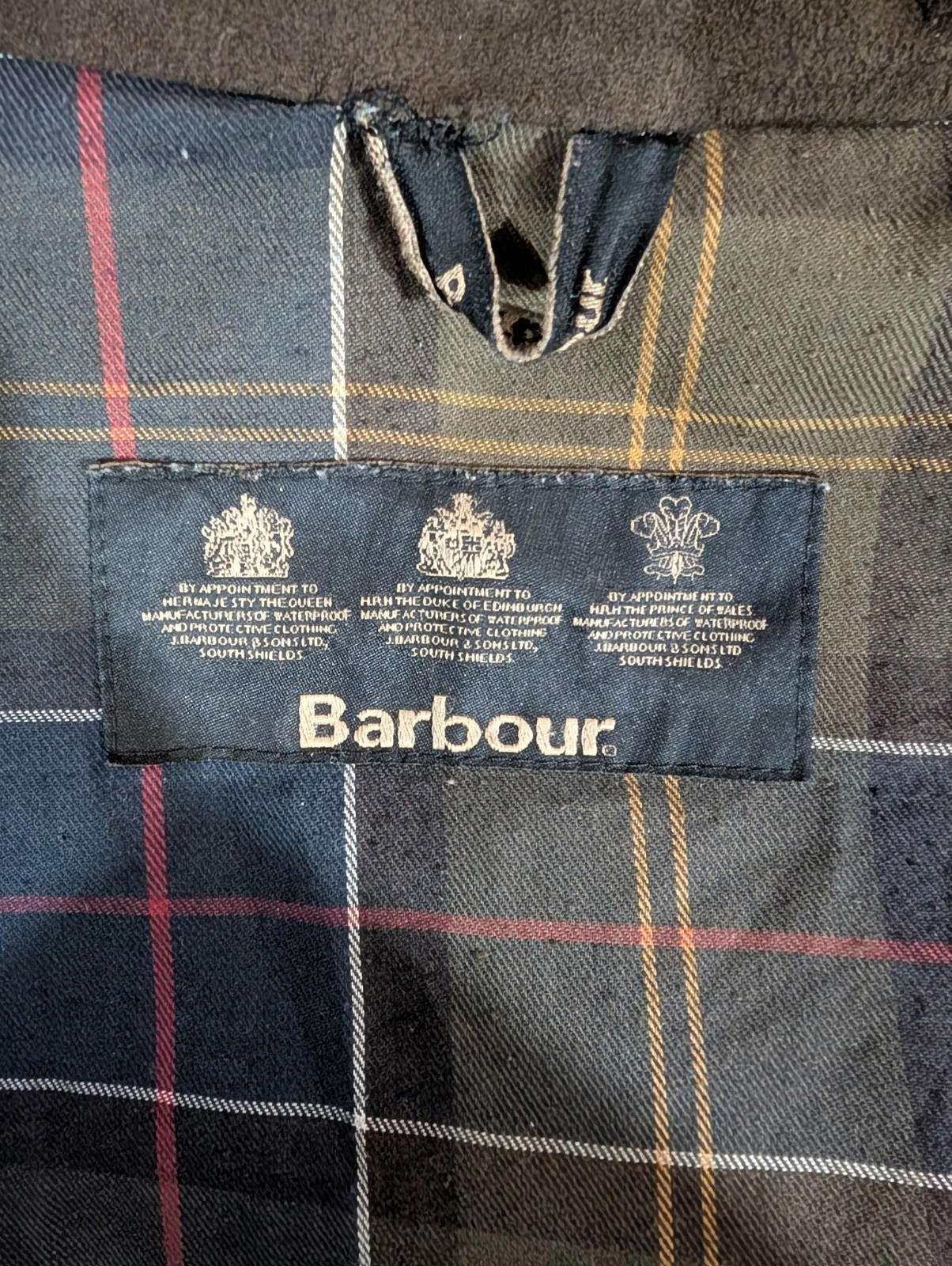 Barbour Beige Coldstream Jacket Size 16 Women Waterproof Tartan Lined Hooded