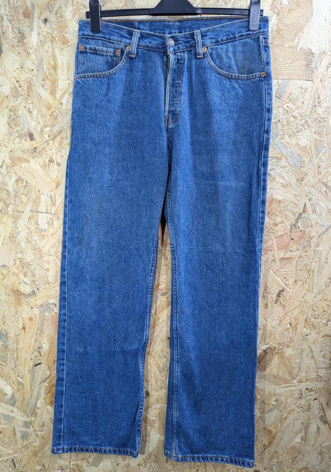 Levis 582 Jeans W32 L30 Men Mid Blue Denim Straight Leg Regular Fit Vintage Y2K