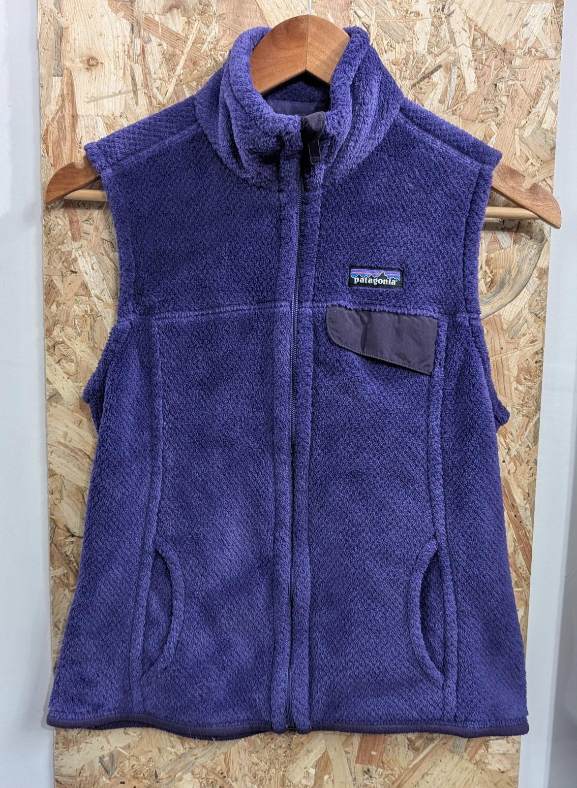 Patagonia Re-Tool Vest Small Women Polartec Fleece Gilet Thermal Purple