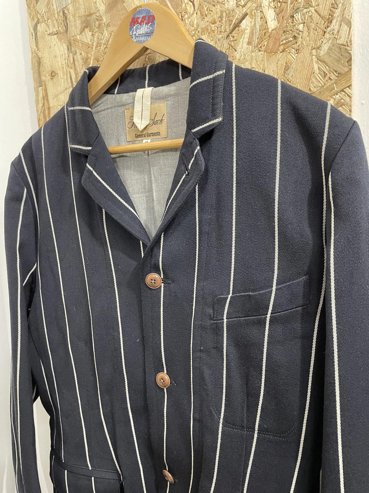 Haversack Garments Jacket Mens Medium Clutch Cafe Navy Blue Blazer Chore