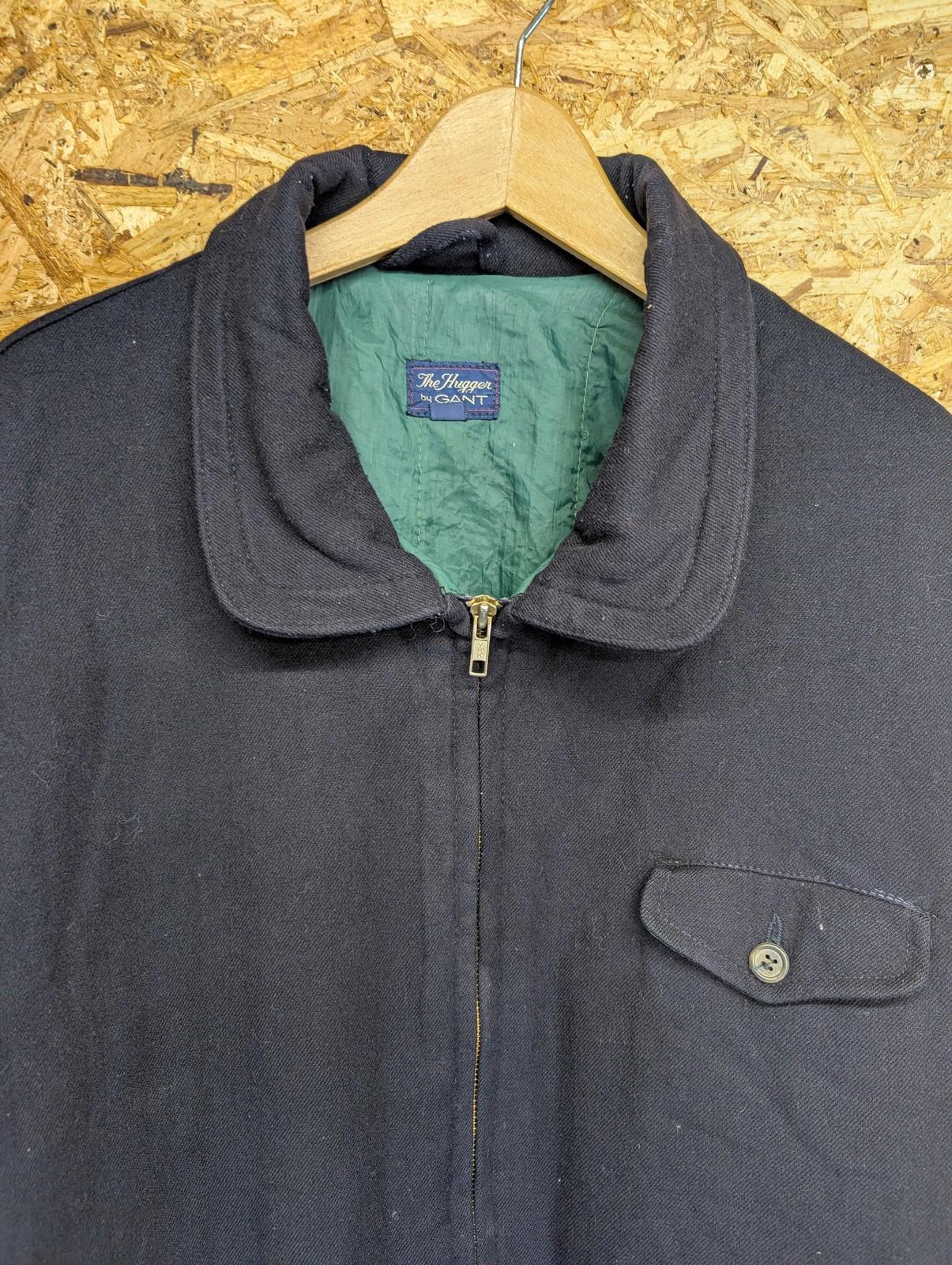 GANT The Hugger Jacket Mens XXL Vintage Colourblock Wool Blend Retro