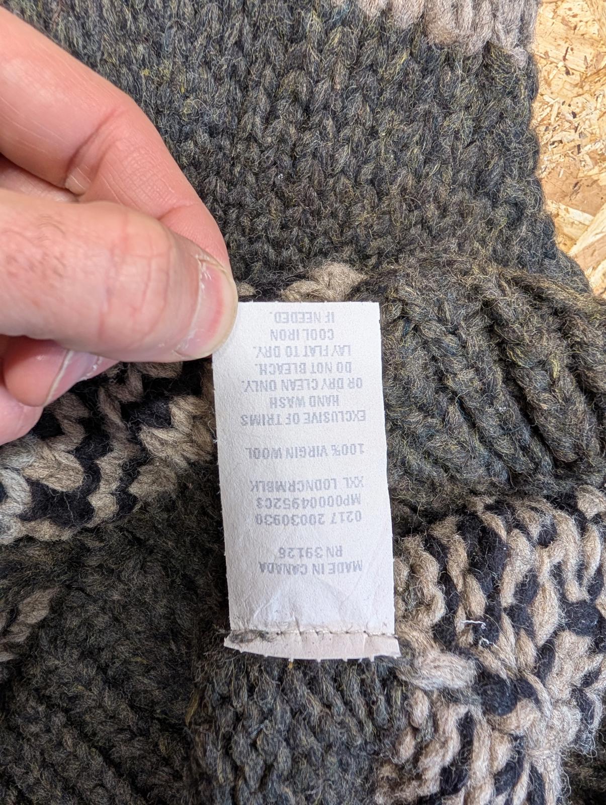 Filson Knitted Mens Size 2XL Limited Edition Grey Wool Cowichan Stag Jumper Vest