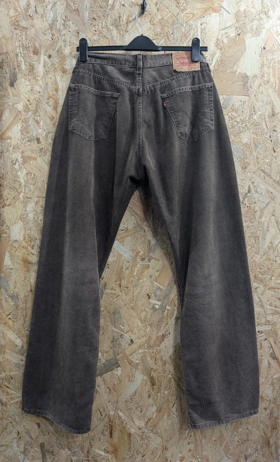 Levis 508 Corduroy Pants Mens W34 L32 Brown Cotton Jeans Button Fly Trousers